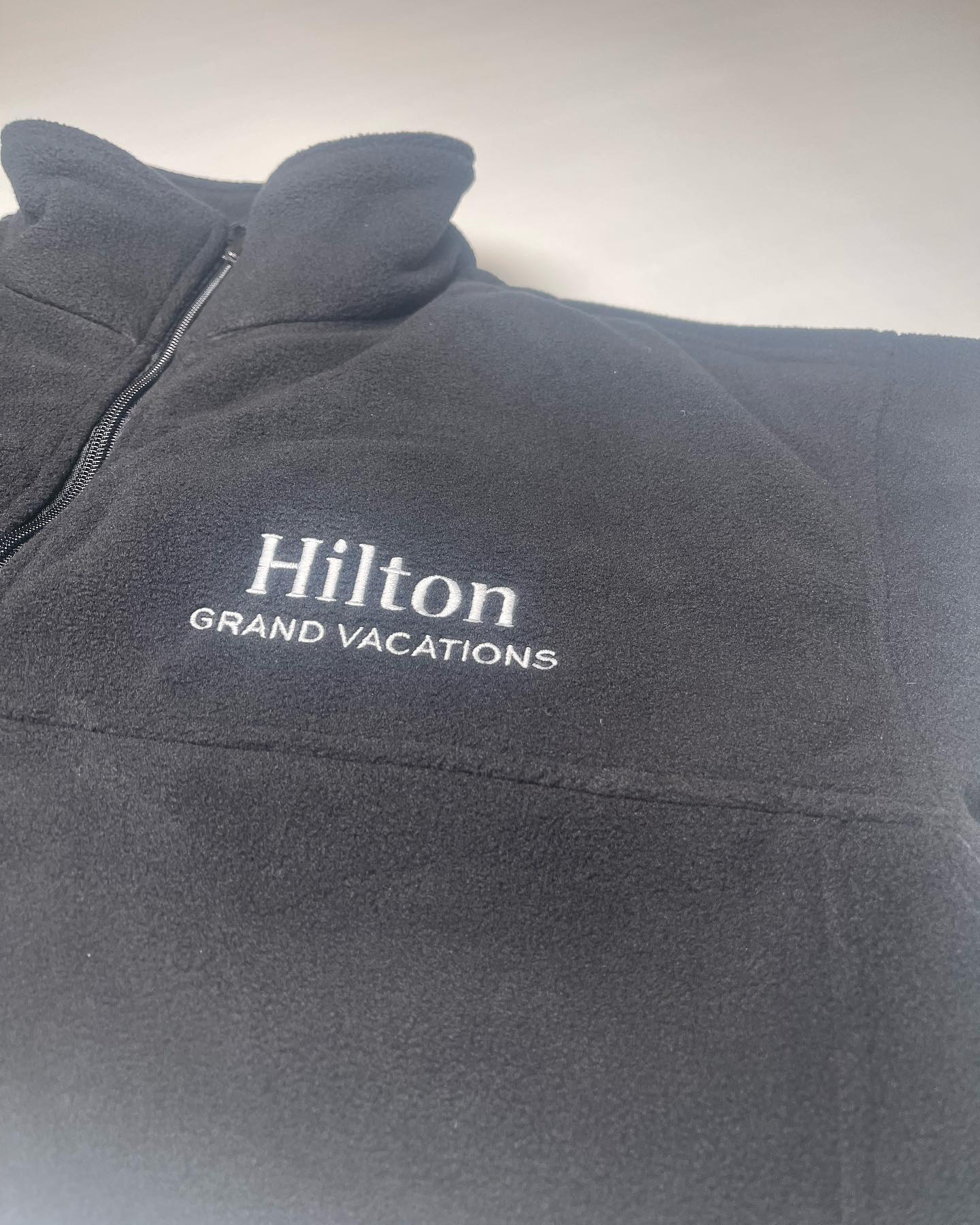 Hilton — Fleece embroidery run