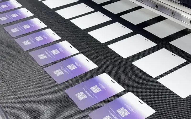 Branded promotional product kit laid out for client approval